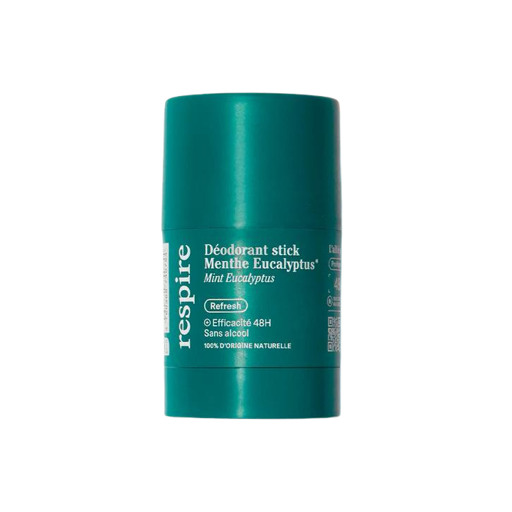 Effektives 48h Bio-Eukalyptus-Minz-Deodorant Solid Respire - 50g Stick