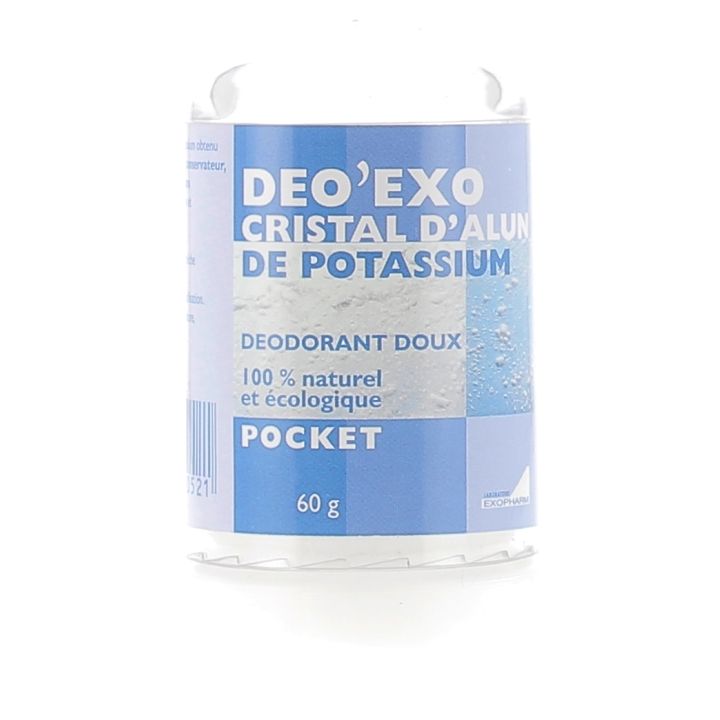 Deo'Exo Kristall von Kaliumalun Pocket Exopharm - Stick mit 60 g