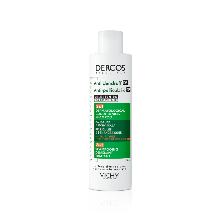 Dercos Anti-Schuppen Shampoo entwirrend 2in1 Vichy - Flasche mit 200ml