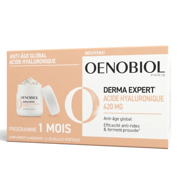 Derma Expert Hyaluronsäure Oenobiol - 2er Pack mit 30 Kapseln
