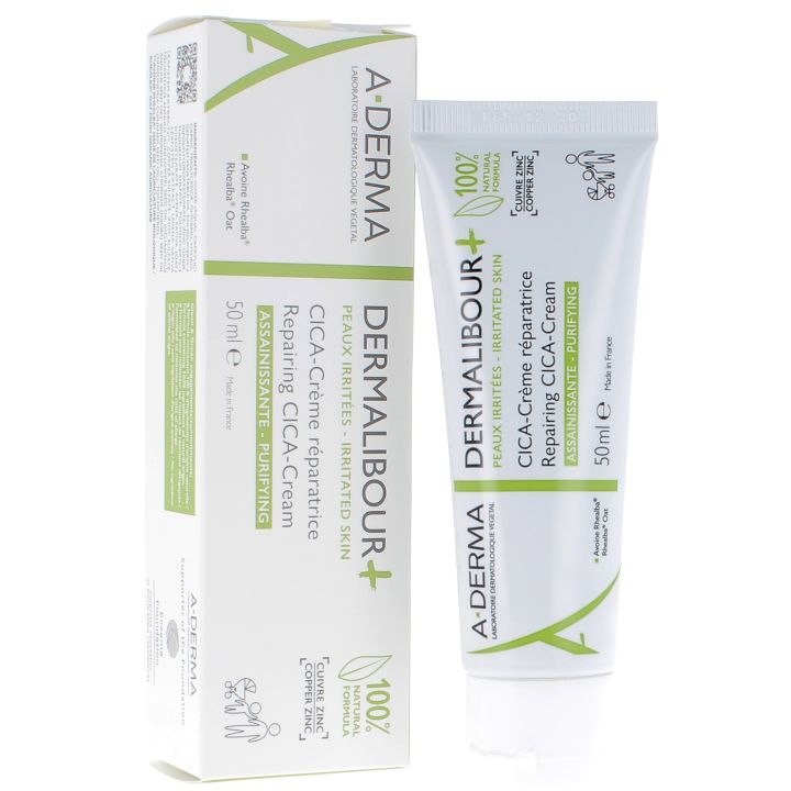 Dermalibour+ Cica - reparierende und reinigende Creme Aderma - Tube mit 50 ml