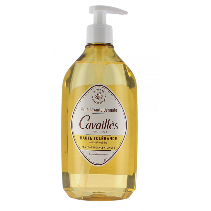 Dermatologisch hochverträgliches Waschöl Rogé Cavaillès - Pumpflasche mit 500 ml