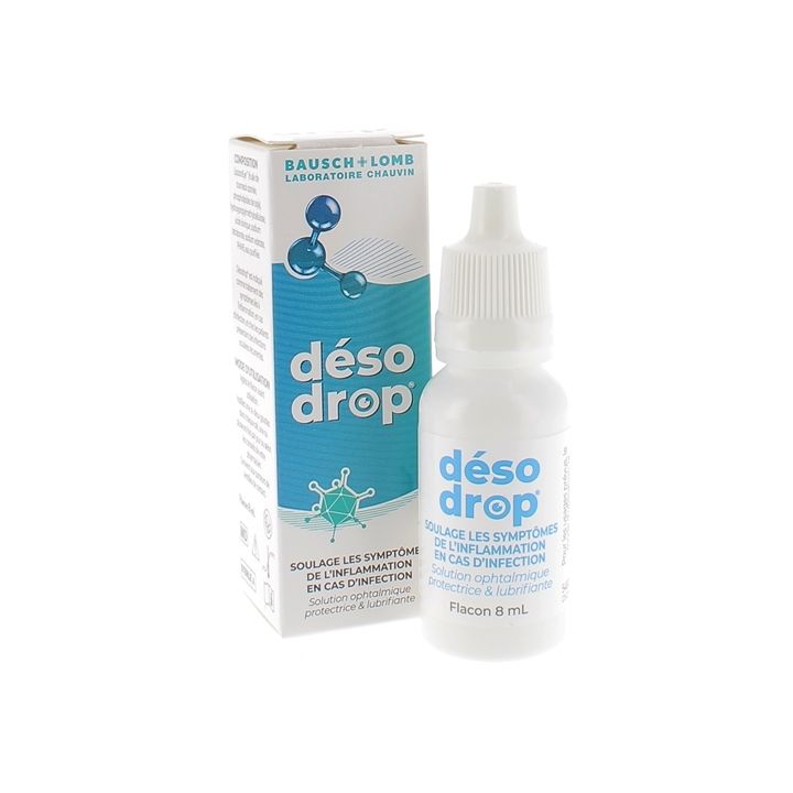 Desodrop Augentropfen schützende und befeuchtende Lösung Bausch & Lomb - Flasche mit 8 ml