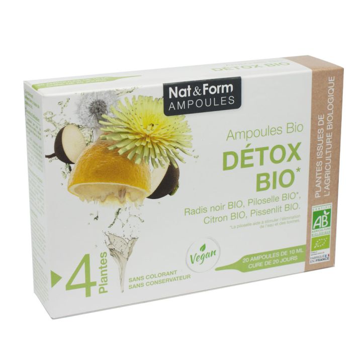 Bio-Detox Nat&Form - Packung mit 20 Ampullen