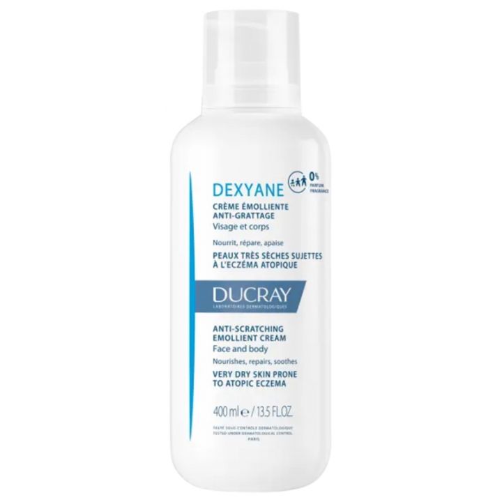 Dexyane Emollient-Creme gegen Juckreiz Ducray - Pumpflasche mit 400 ml