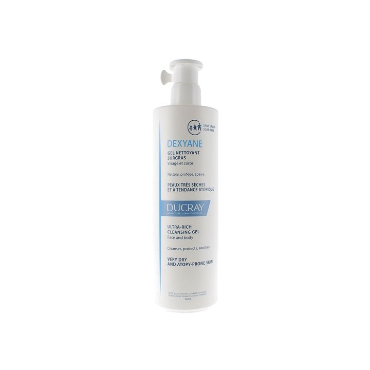 Dexyane ultra-reichhaltiges rückfettendes Reinigungsgel Ducray - Pumpflasche mit 400 ml