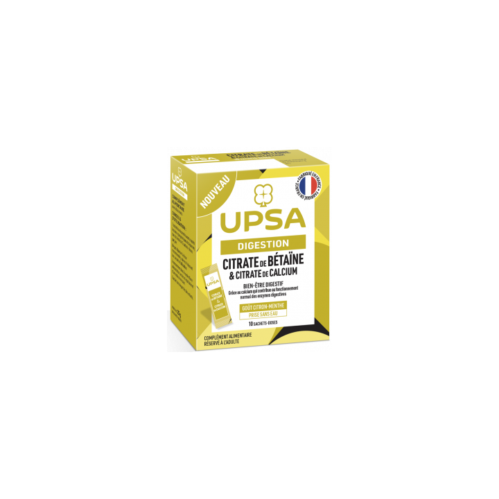 Verdauung Betainglycinat & Calciumcitrat UPSA - Packung mit 10 Sachets