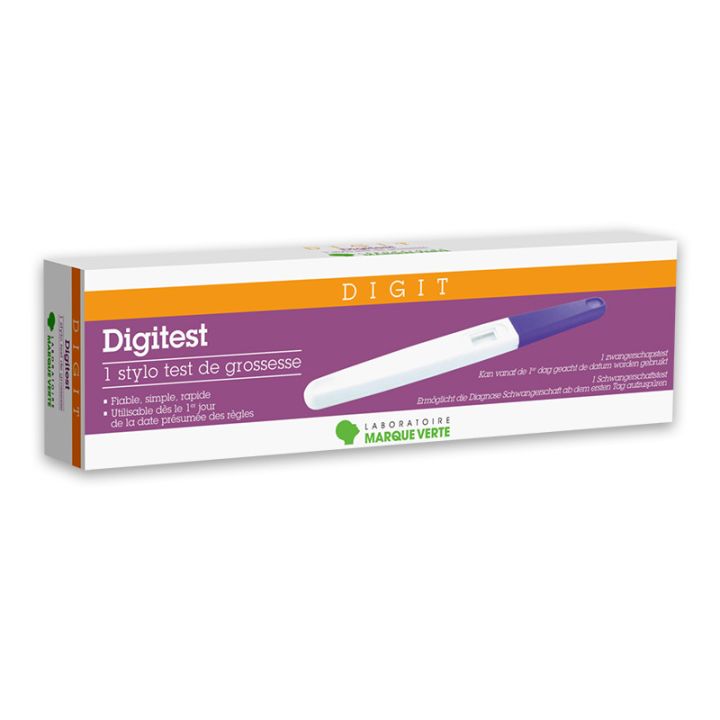 Digitest Schwangerschaftstest Marke Grün - 1 Schwangerschaftstest