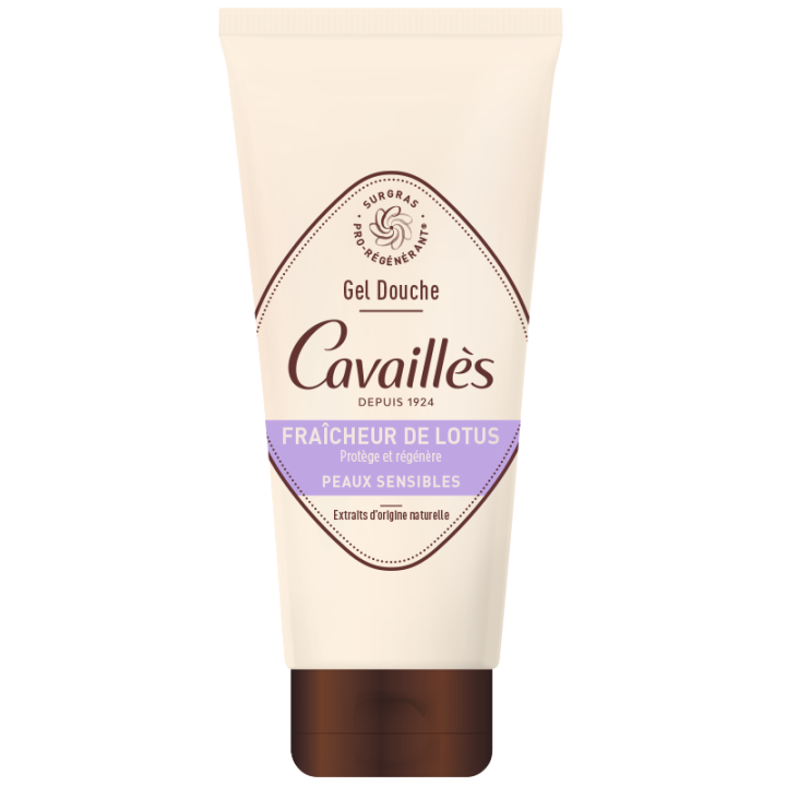 Duschgel für empfindliche Haut mit Lotusfrische Rogé Cavaillès - Tube mit 200 ml