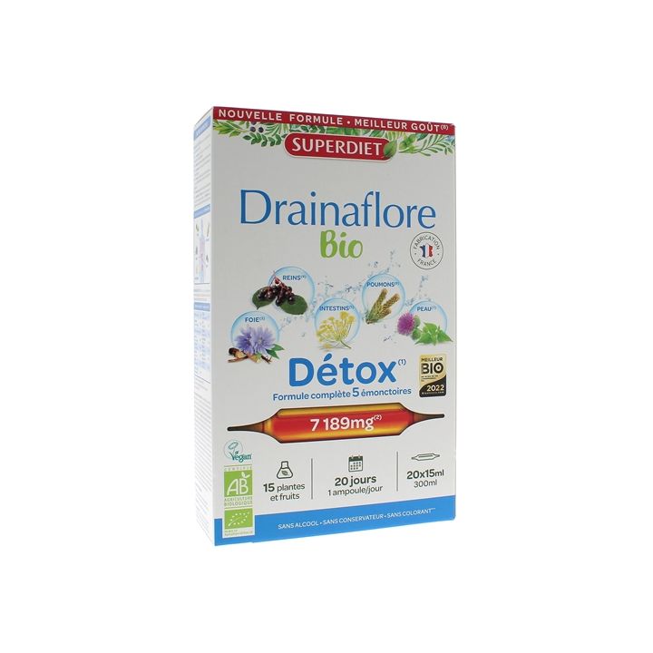 Drainaflore Bio Super Diet - 20 Ampullen