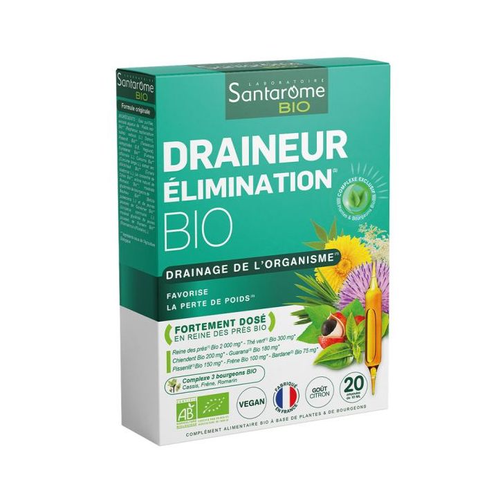 Bio Entgiftungsdrainage Santarome - Packung mit 20 Ampullen zu je 10 ml