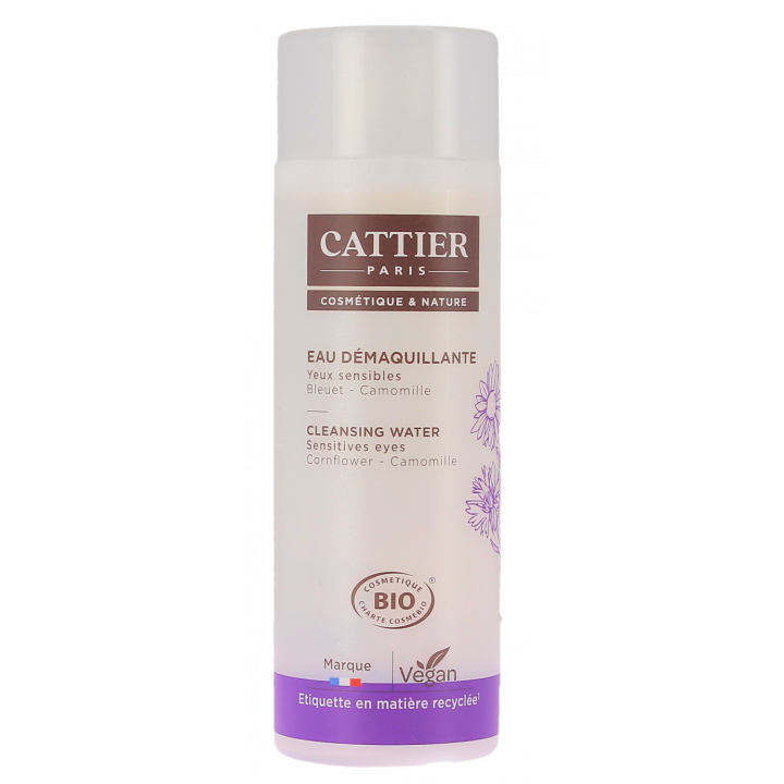 Bio Cattier Augen-Make-up-Entferner für empfindliche Haut - 150 ml Flasche