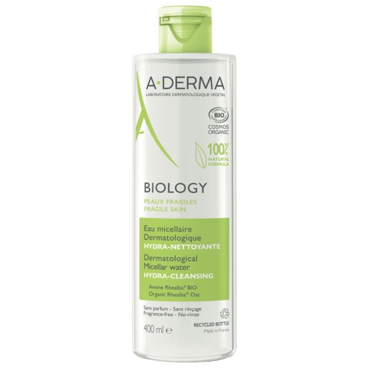 Biologie Mizellenwasser dermatologisch hydra-reinigend A-Derma - Flasche 400ml