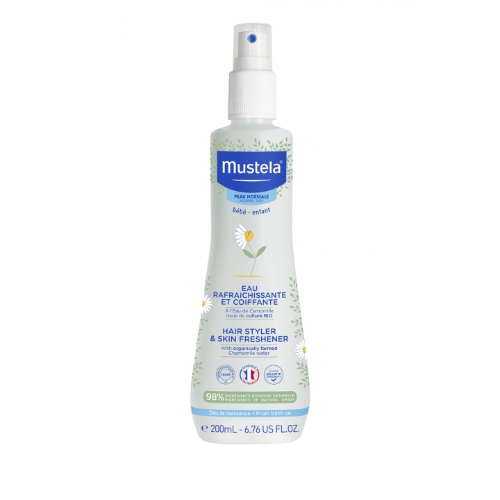 Erfrischendes und stylendes Wasser Mustela - Spray mit 200 ml