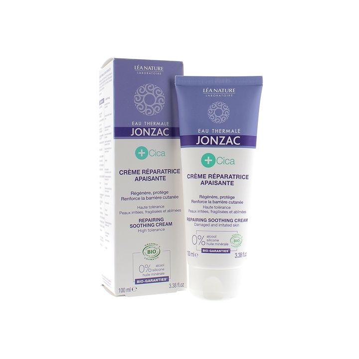 Thermalwasser Jonzac +Cica Beruhigende reparierende Creme bio Léa Nature - Tube mit 100 ml