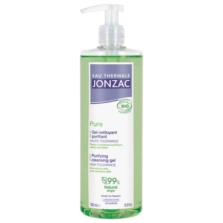 Thermalwasser Jonzac Pure reinigendes Gel Léa Nature - Pumpflasche mit 500 ml