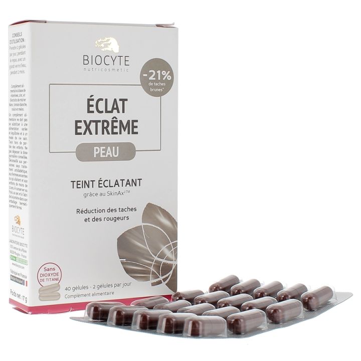 Extreme Glow Haut Biocyte - Box mit 40 Kapseln