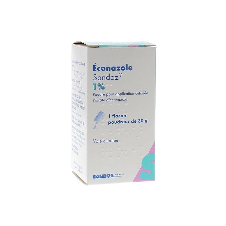 Econazol 1% Pulver Sandoz - 1 Flasche Pulver zu 30 g