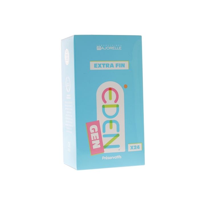 Eden Extra-dünne Latexkondome Laboratoire Majorelle - Schachtel mit 24 Kondomen