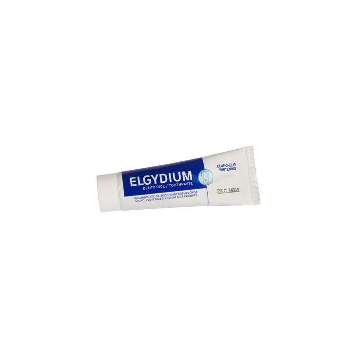 Elgydium Weißheitszahnpasta mit mikropulverisiertem Natron - Tube mit 50 ml