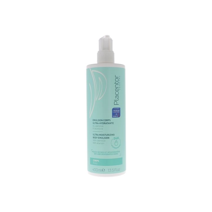 Emulsion Körper ultra-feuchtigkeitsspendend Placentor vegetal - Pumpflasche von 400 ml