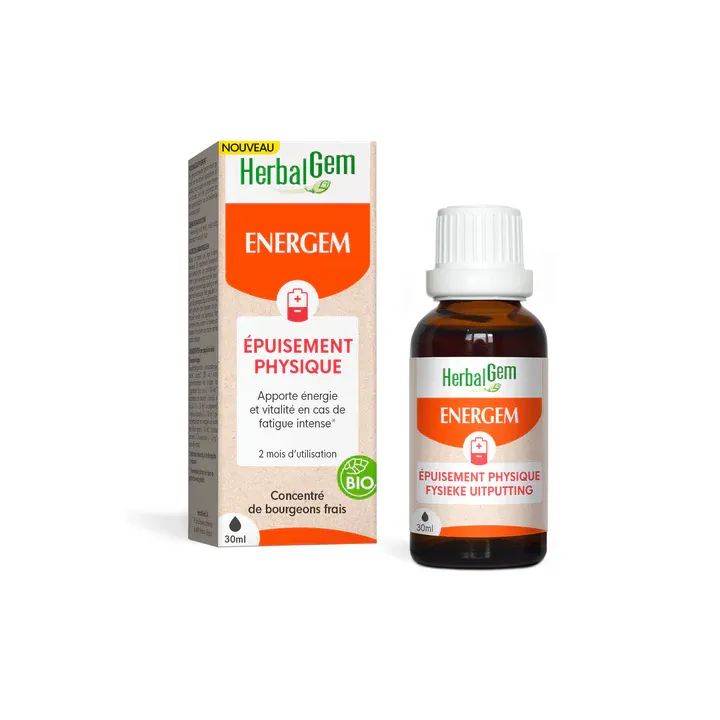 EnerGem körperliche Erschöpfung bio Herbalgem - Tropfflasche 30 ml