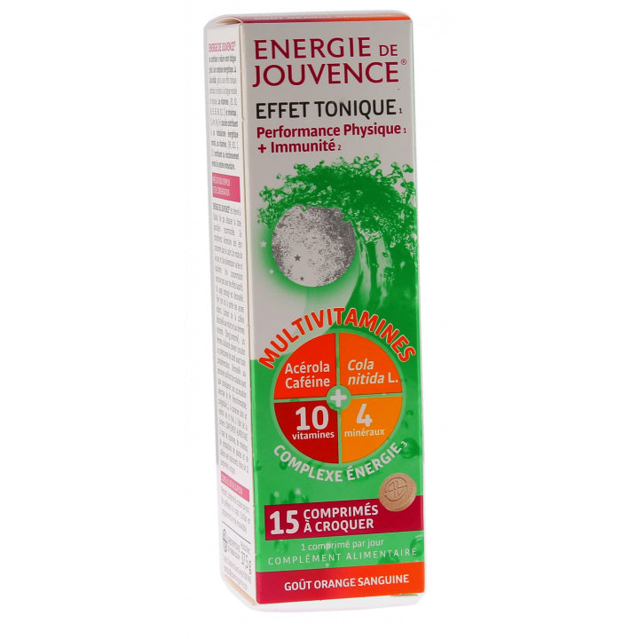 Energie de Jouvence Tonikum-Effekt - Packung mit 15 Kaudabletten