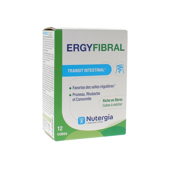 Energy Fibral Darmtransit Nutergia - Schachtel mit 12 Würfeln