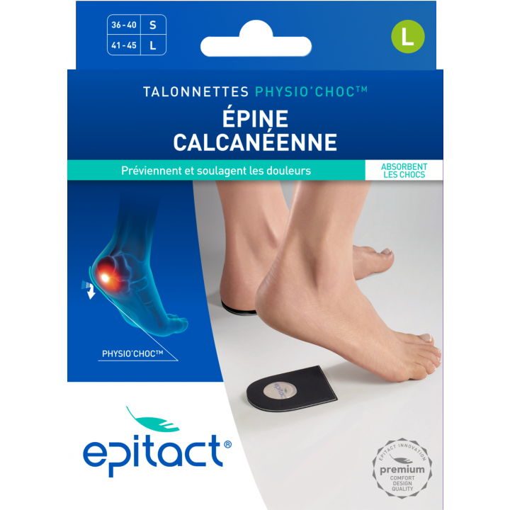 Physio'choc Fersensporn Einlegesohlen Größe L Epitact - 1 Paar