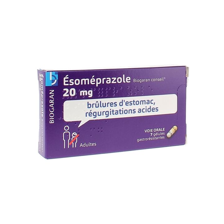 Esomeprazol 20 mg Biogaran Beratung - 7 magensaftresistente Kapseln