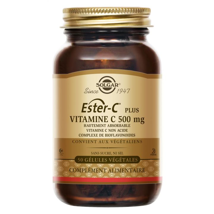 Ester C Plus Vitamin C 500 mg Solgar - Dose von 50 Kapseln