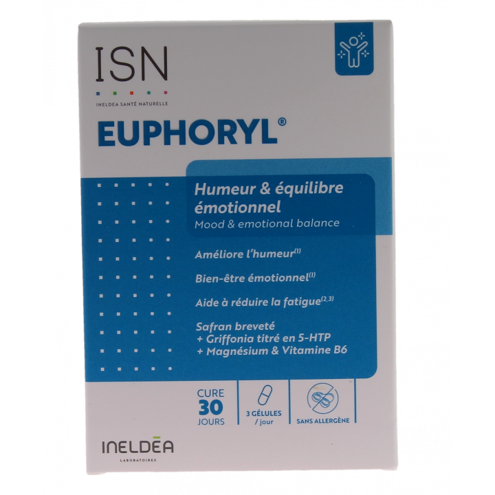Europhyl Stimmung & emotionales Gleichgewicht Ineldea - Packung mit 90 Kapseln