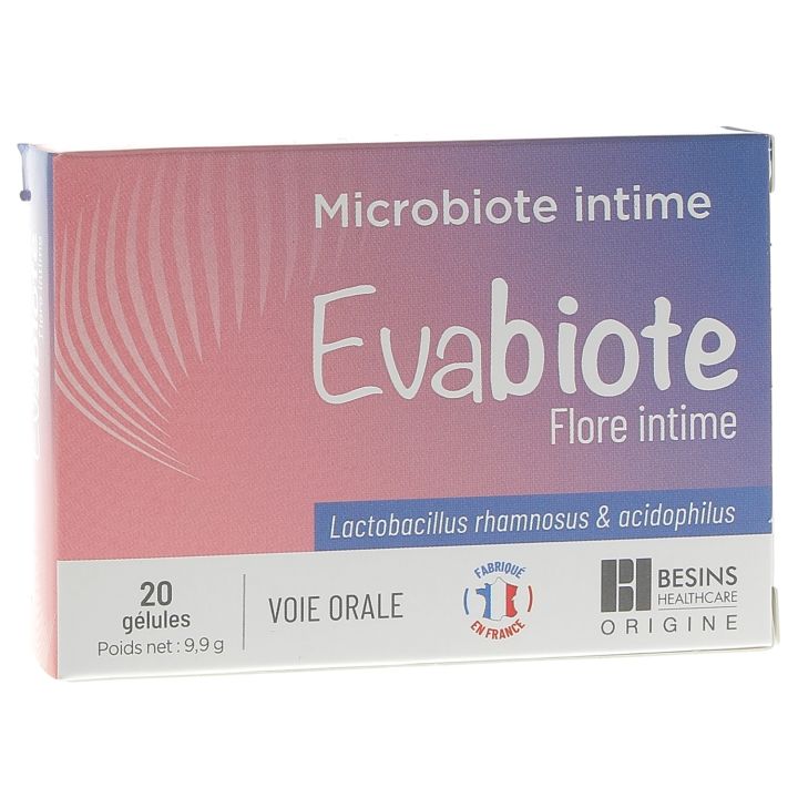 Evabiote intime Flora Besins Healthcare - Packung mit 20 Kapseln