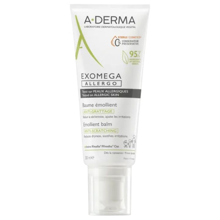 Exomega Allergo Emollient-Balsam gegen Juckreiz A-Derma - Tube mit 200 ml