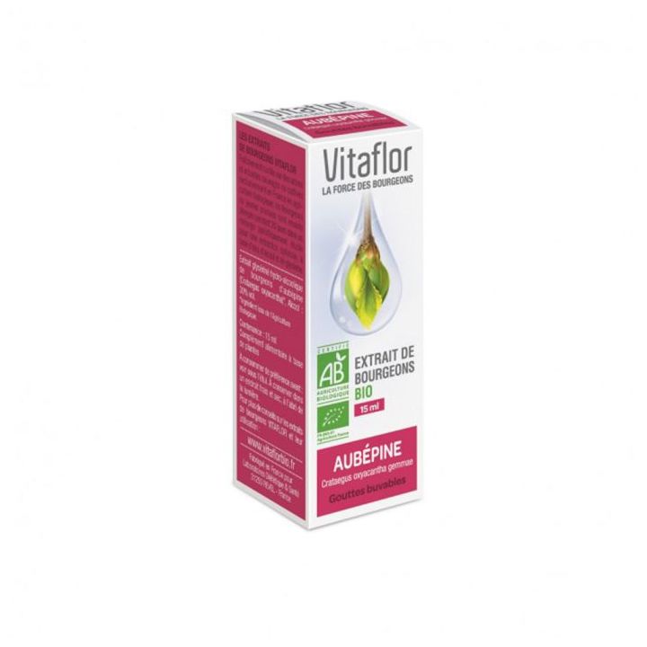 BIO-Buds Extrakt Weißdorn Vitaflor - Flasche mit 15 ml