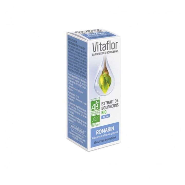 Extrakt aus BIO-Rosmarin-Buds Vitaflor - Flasche mit 15 ml
