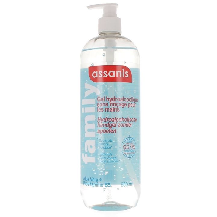 Family Gel Hydroalkohol Assanis - Pumpflasche mit 980ml