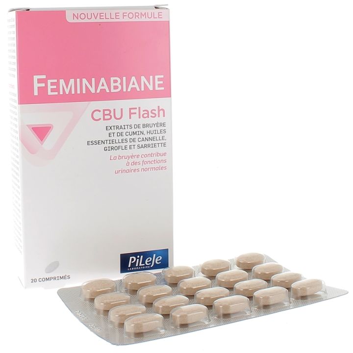 Feminabiane CBU Flash Pileje - Packung mit 20 Tabletten