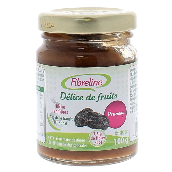 Fibreline Fruchtgenuss Pflaume - 100g Glas