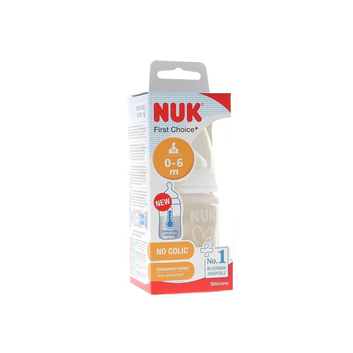 First Choice+ Temperaturkontrollflasche 0-6 Monate NUK - 150 ml Flasche