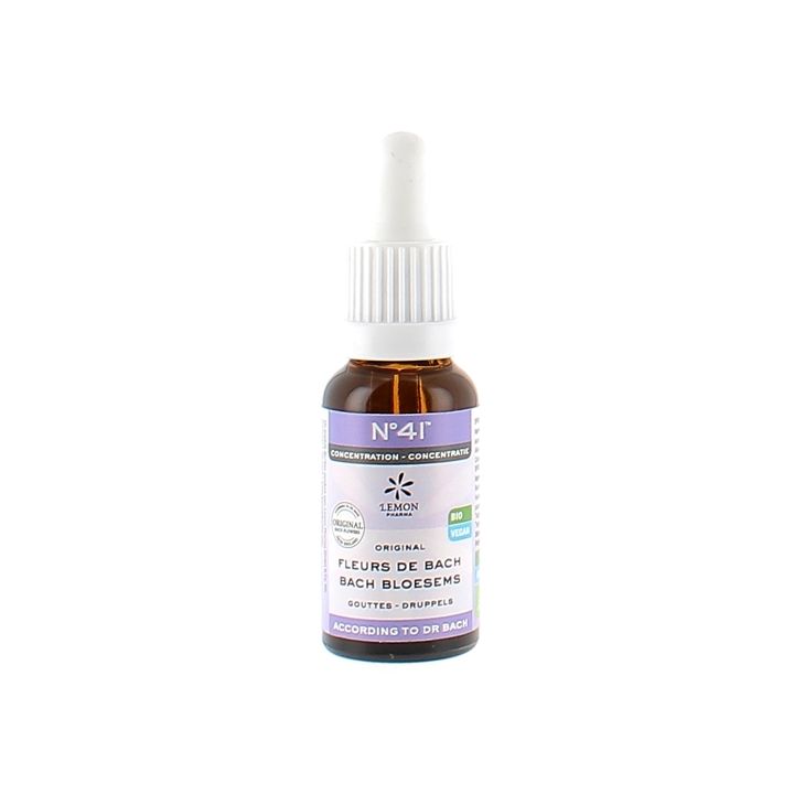 Bachblüten Nr. 41 Konzentration bio Lemon Pharma - Flasche mit 20 ml