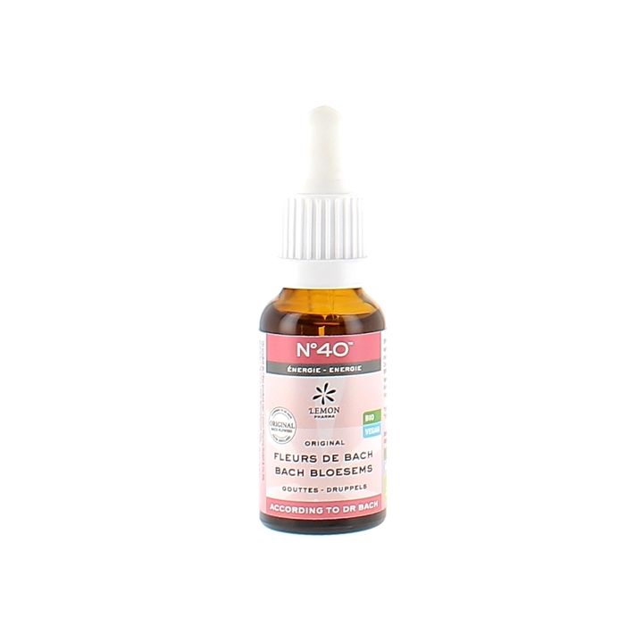 Bachblüten Nr. 40 Bio-Energie Lemon Pharma - Flasche mit 20 ml