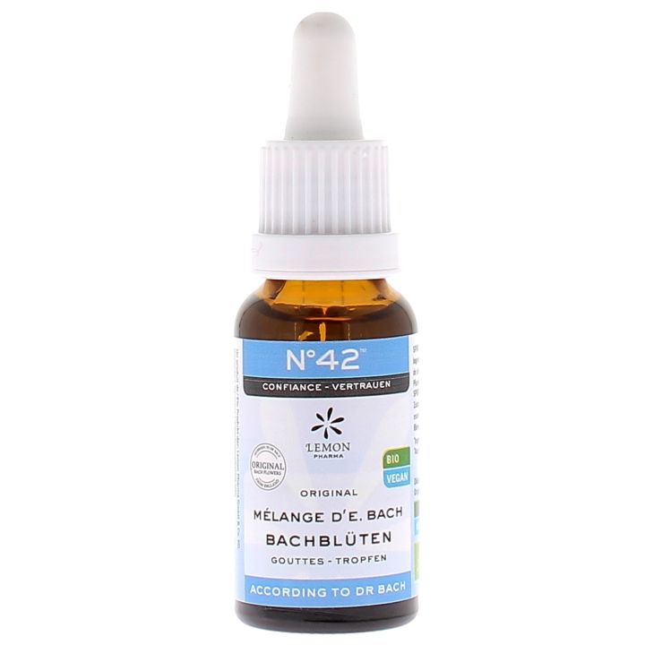 Bachblüten Nr. 42 Vertrauen bio Lemon Pharma - Flasche mit 20 ml
