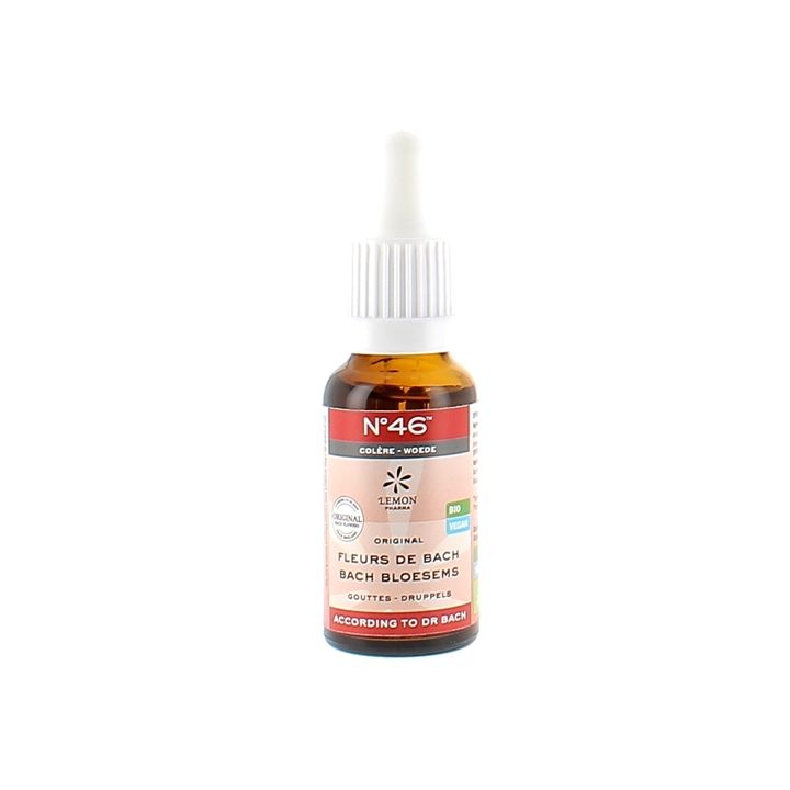 Bachblüten Nr. 46 Wut bio Lemon Pharma - Flasche mit 20 ml