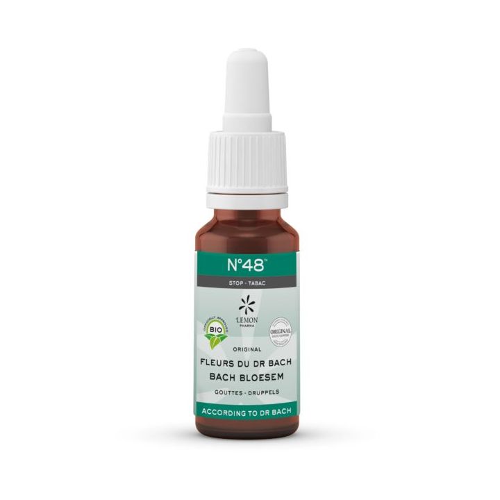 Bach-Blüten Nr. 48 Bio Tabakstopp Lemon Pharma - Flasche mit 20 ml