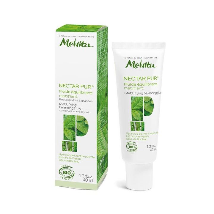 Mattierende Ausgleichsfluid Nectar Pur bio Melvita - Tube 40 ml