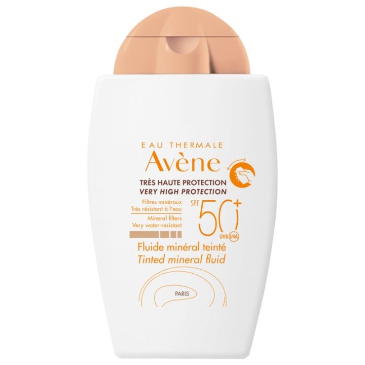 Mineralische Getönte Flüssigkeit SPF50+ Avène - 40 ml Flasche