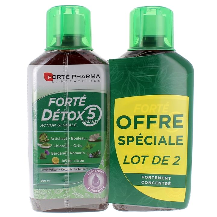 Forté Detox 5 Organ Forté Pharma - 2 x 500 ml Pack