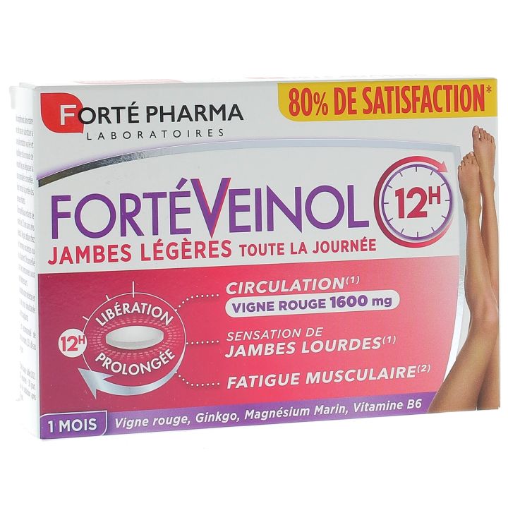 FortéVeinol 12h Leichte Beine Forté pharma - Packung mit 30 Tabletten