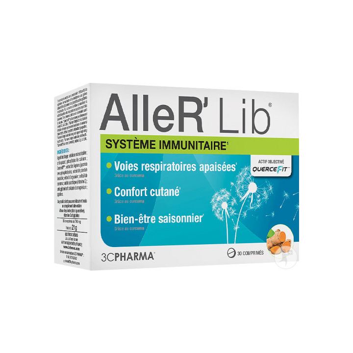 AlleR'Lib Immunsystem 3CPharma - Packung mit 30 Tabletten